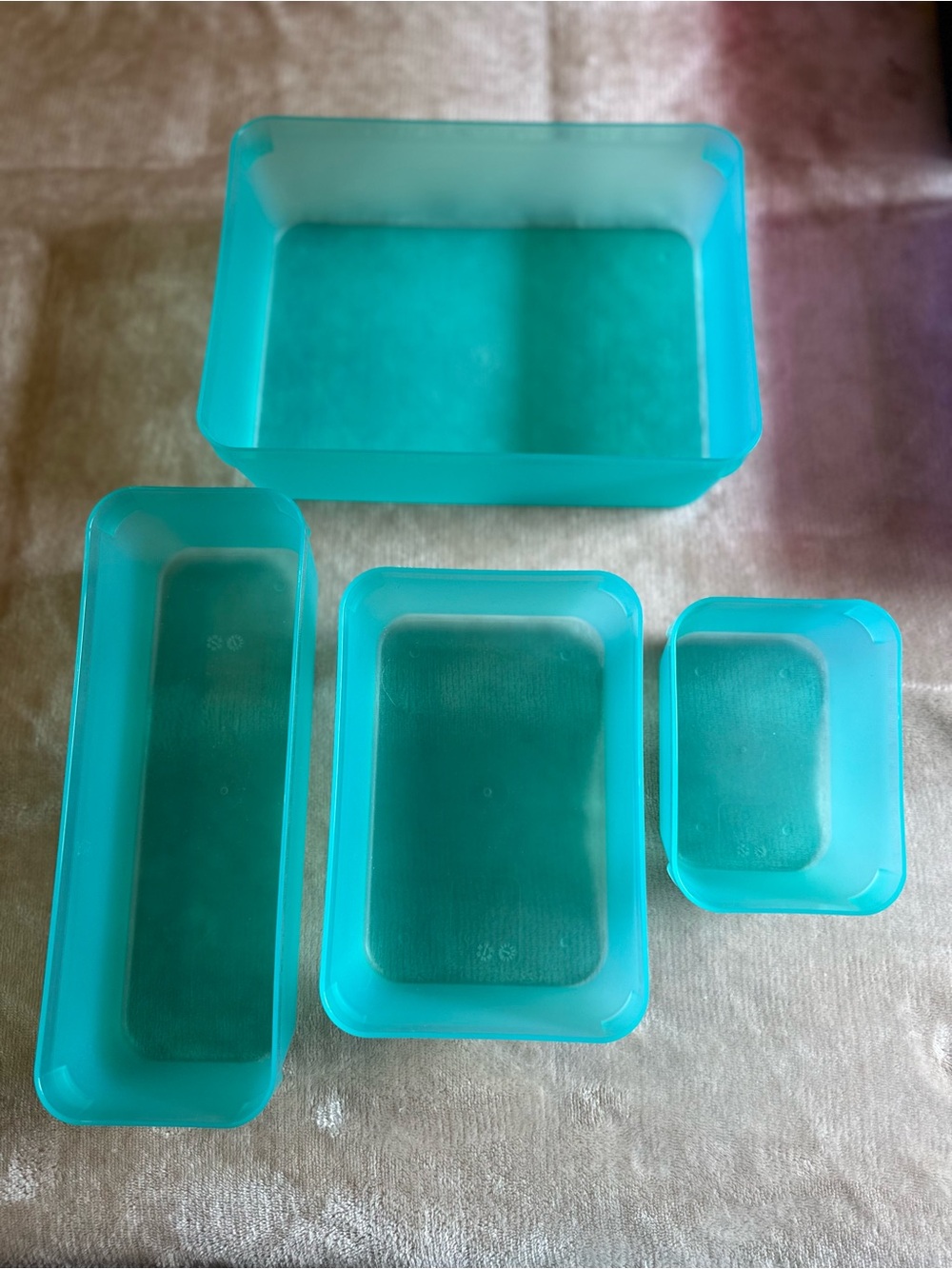 Aqua Storage Container Set - 4 Piece